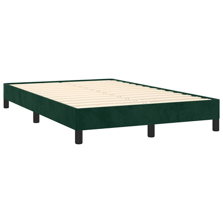 Vidaxl bedframe zonder matras 120x190 cm fluweel donkergroen