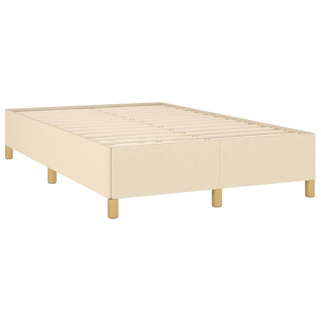 Vidaxl bedframe zonder matras 120x190 cm stof crèmekleurig