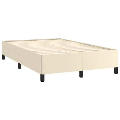 Vidaxl bedframe zonder matras 120x190 cm kunstleer crème