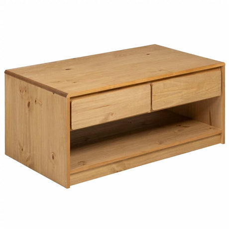 Vidaxl salontafel sauda 99x55x45 cm massief grenenhout eikenkleurig