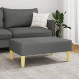 Vidaxl voetenbank 77x55x31 cm stof donkergrijs