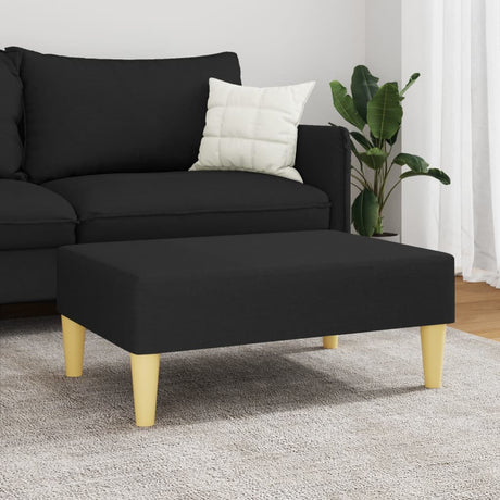 Vidaxl voetenbank 77x55x31 cm stof zwart