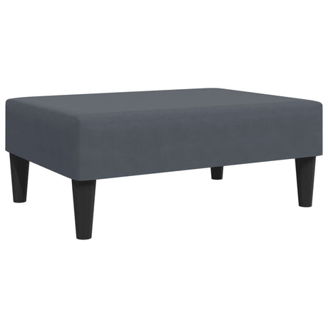 Vidaxl voetenbank 77x55x31 cm fluweel donkergrijs