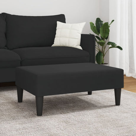 Vidaxl voetenbank 77x55x31 cm fluweel zwart