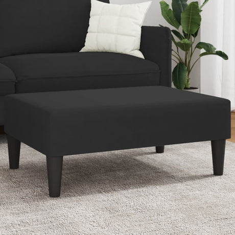 Vidaxl voetenbank 77x55x31 cm fluweel zwart