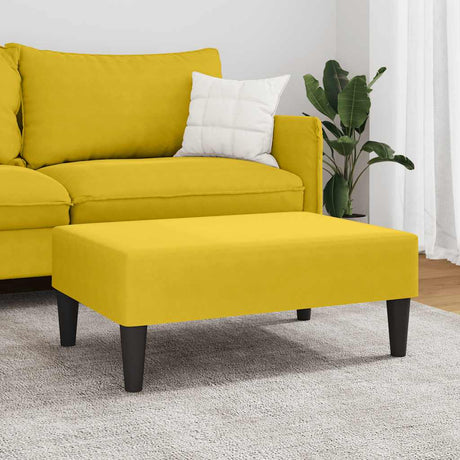 Vidaxl voetenbank 77x55x31 cm fluweel geel