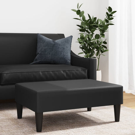 Vidaxl voetenbank 77x55x31 cm kunstleer zwart