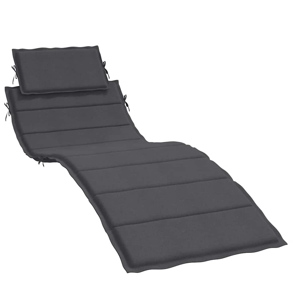Vidaxx Liegekissen 186x58x4 cm Stoff, Anthrazit gemischt