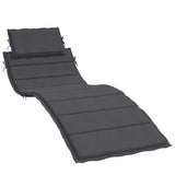 Vidaxx Liegekissen 186x58x4 cm Stoff, Anthrazit gemischt