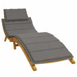 Vidaxx Liegekissen 186x58x3 cm Stoff, dunkelgrau meliert