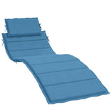 Vidaxx Liegekissen 186x58x3 cm Stoff, blau gemischt