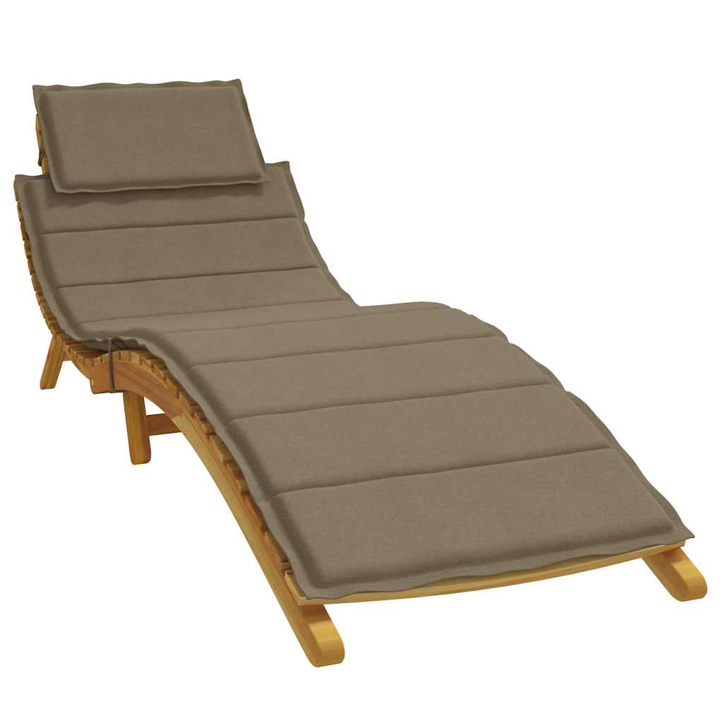 Vidaxx Liegekissen 186x58x3 cm Stoff Taupe meliert