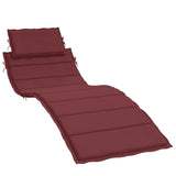 Vidaxx Liegekissen 186x58x4 cm Stoff, weinrot gemischt