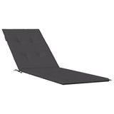 Vidaxx Terrassenstuhlauflage (75+105)x50x3 cm Stoff Anthrazit gemischt