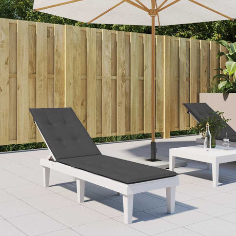 Vidaxx Terrassenstuhlauflage (75+105)x50x3 cm Stoff Anthrazit gemischt