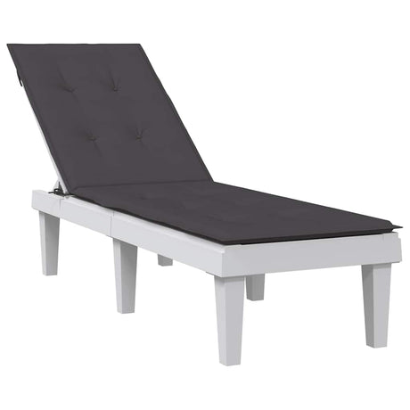 Vidaxx Terrassenstuhlauflage (75+105)x50x3 cm Stoff Anthrazit gemischt