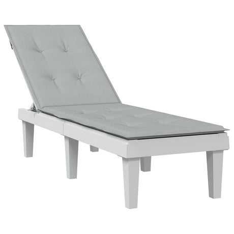 Vidaxx Terrassenstuhlauflage (75+105)x50x3 cm Stoff melange hellgrau