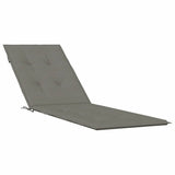 Vidaxx Terrassenstuhlauflage (75+105) x 50 x 4 cm Stoff dunkelgrau meliert