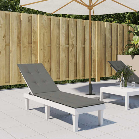 Vidaxx Terrassenstuhlauflage (75+105) x 50 x 4 cm Stoff dunkelgrau meliert