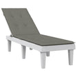 Vidaxx Terrassenstuhlauflage (75+105) x 50 x 4 cm Stoff dunkelgrau meliert