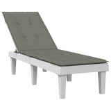 Vidaxx Terrassenstuhlauflage (75+105) x 50 x 4 cm Stoff dunkelgrau meliert