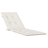Vidaxx Terrassenstuhlauflage (75+105) x 50 x 4 cm Stoff gemischt creme