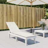 Vidaxx Terrassenstuhlauflage (75+105) x 50 x 4 cm Stoff gemischt creme