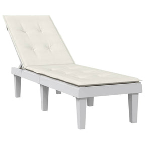 Vidaxx Terrassenstuhlauflage (75+105) x 50 x 4 cm Stoff gemischt creme