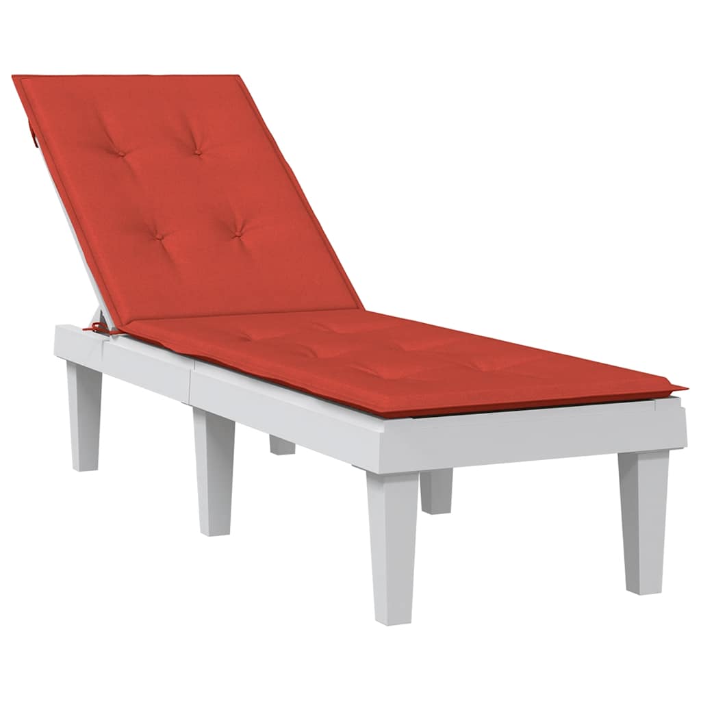 Vidaxx Terrassenstuhlauflage (75+105) x 50 x 4 cm Stoff rot gemischt