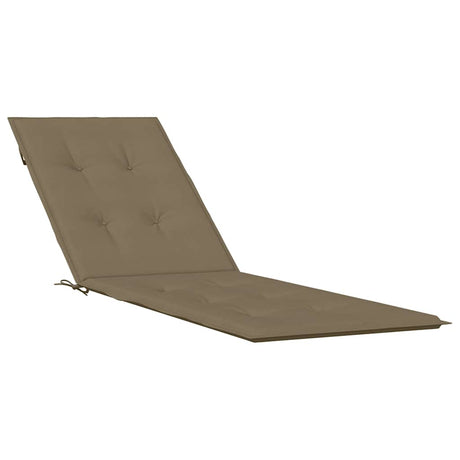 Vidaxx Terrassenstuhlauflage (75+105) x 50 x 4 cm Stoff Taupe meliert