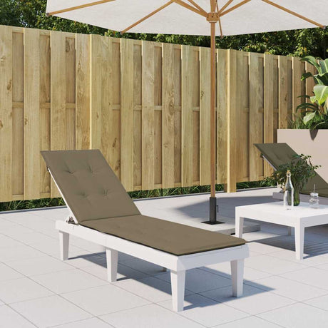 Vidaxx Terrassenstuhlauflage (75+105) x 50 x 4 cm Stoff Taupe meliert