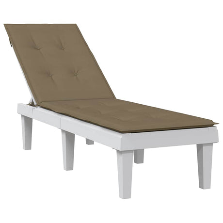 Vidaxx Terrassenstuhlauflage (75+105) x 50 x 4 cm Stoff Taupe meliert