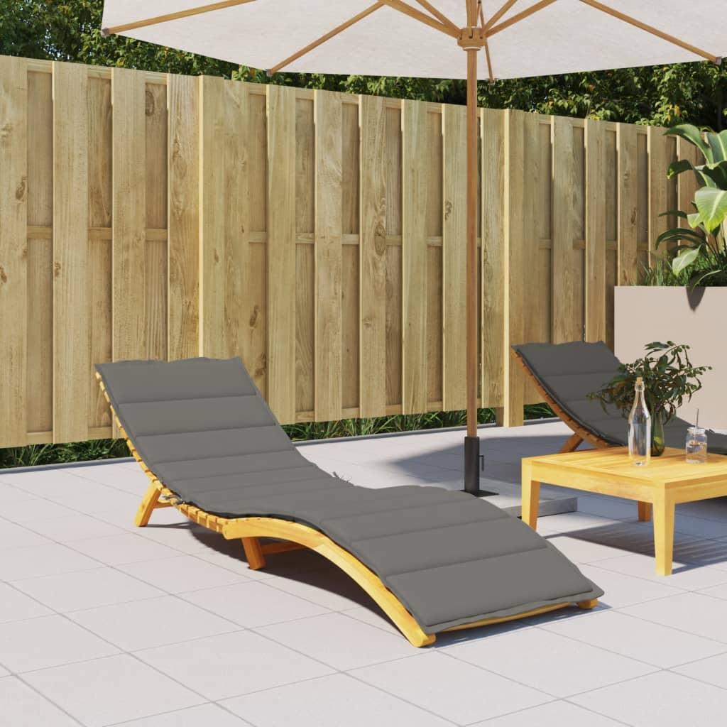 Vidaxx Liegekissen 200x50x4 cm Stoff, dunkelgrau meliert