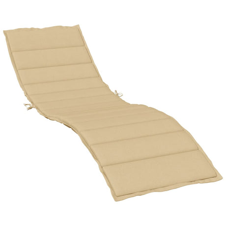Vidaxx Liegekissen 200x50x4 cm Stoff beige meliert