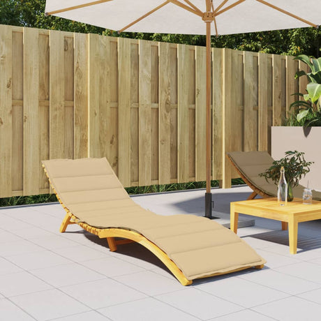 Vidaxx Liegekissen 200x50x4 cm Stoff beige meliert