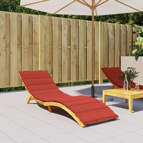 Vidaxx Liegekissen 200x50x4 cm Stoff, rot gemischt