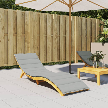 Vidaxx Liegekissen 200x60x4 cm Stoff, hellgrau meliert