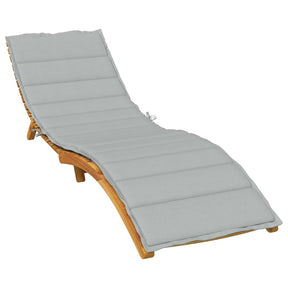 Vidaxx Liegekissen 200x60x4 cm Stoff, hellgrau meliert