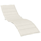 Vidaxx Liegekissen 200x60x4 cm Stoff, cremefarben gemischt