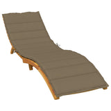 Vidaxx Liegekissen 200x60x4 cm Stoff, Taupe meliert