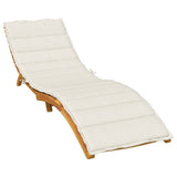 Vidaxx Liegekissen 200x70x4 cm Stoff, cremefarben gemischt