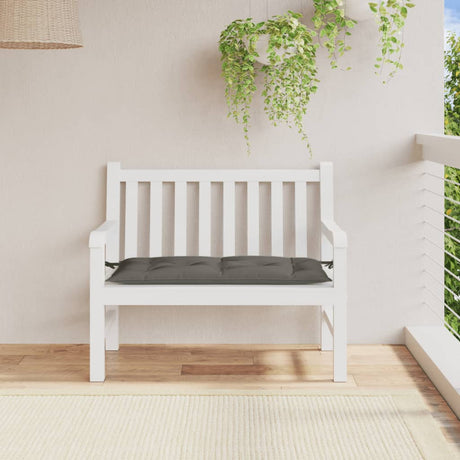 VidaXL Gartenbankauflage 100x50x7 cm Stoff, dunkelgrau gemischt