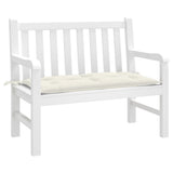 VidaXL Gartenbankauflage 100x50x7 cm Stoff gemischt creme