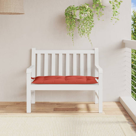 VidaXL Gartenbankauflage 100x50x7 cm Stoff rot gemischt