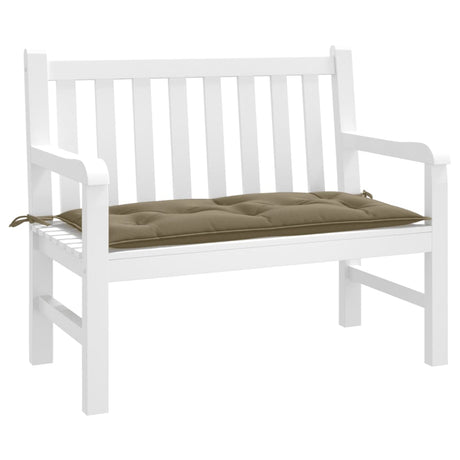 VidaXL Gartenbankauflage 100x50x7 cm Stoff gemischt Taupe