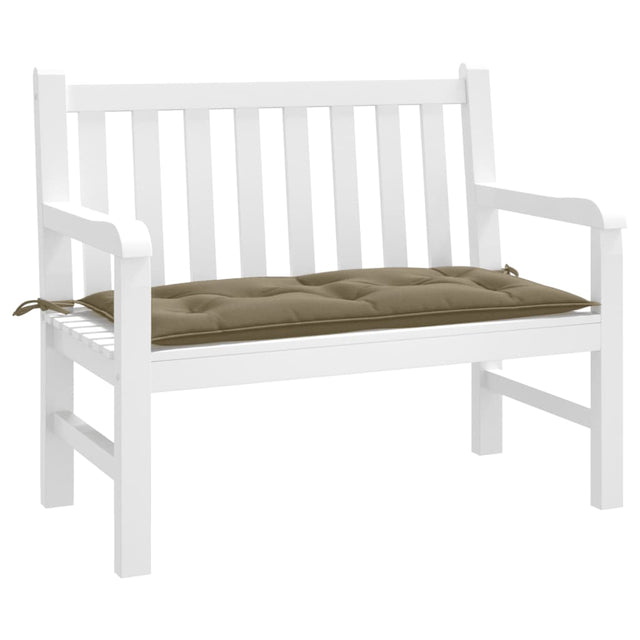 VidaXL Gartenbankauflage 100x50x7 cm Stoff gemischt Taupe