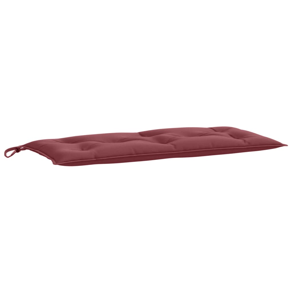 VidaXL Gartenbankauflage 100x50x7 cm Stoff weinrot gemischt