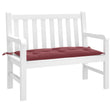 VidaXL Gartenbankauflage 100x50x7 cm Stoff weinrot gemischt