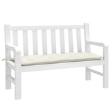 VidaXL Gartenbankauflage 120x50x7 cm Stoff gemischt creme