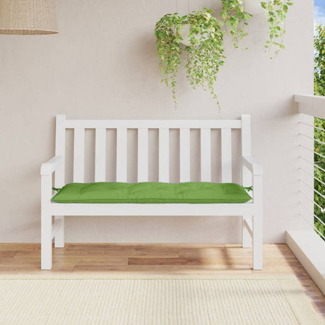 VidaXL Gartenbankauflage 120x50x7 cm Stoff grün gemischt